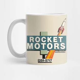 Retro Defunct Rocket Motors Auto Dealership Tulsa OK Mug